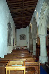 The north aisle looking east June 2012